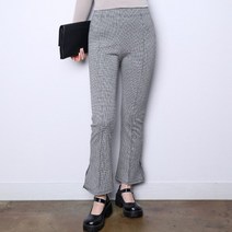 파라노말샵 체크 밴딩 부츠컷 팬츠(파라노말샵)