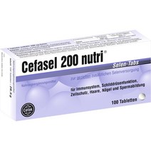 세파셀 셀레늄 캡슐 100정 / Cefak Cefasel 200 nutri Selen-Tabs 100 Tablets