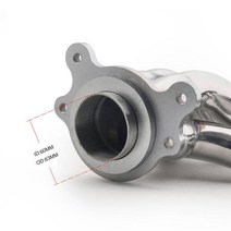자동차 수정된 스테인레스 스틸 레이싱 배기 매니 폴드 헤더 파이프 02-05 Acura RSX DC5 Honda Civic Si, 한개옵션0