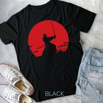 검도복 하카마 검도도복 도복 KendoShinai 합기도 레드 문 일본 파이터 오넥 코튼 티셔츠 남성 캐주얼 반팔 스트리트웨어