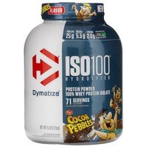 DYMATIZE 영양 섭외 ISO100 100% 분리유청 뽀뽀아, 1개, 기본