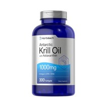 남극 크릴 오일 | 300 소프트젤 캡슐 | 값 크기 | 오메가 3 EPA DHA 보충제 | 아스타잔틴과 함께 | Non-GMO 글루텐 프리 | 호르바흐