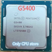CPU 컴퓨터씨피유인텔 PC 데스크탑 컴퓨터 펜티엄 프로세서 G5400 3.7G 512KB 4MB CPU LGA 1151-랜드 FC-LG, 한개옵션0