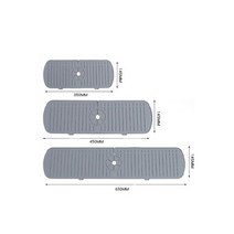 주방 실리콘 수도꼭지 매트 물 잔물결 포수 대형 싱크 스플래시 패드 수조 보호 욕실, 61cm, grey 3
