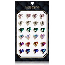 메이브라운 대용량 네일파츠 네일스톤 네일글리터 손톱연장 네일아트 젤네일재료 모음, 041_S012 3D컷 하트스톤 네일파츠, 1개