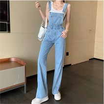 [겟잇미] (당일배송) 라이트블루 데님 포켓 데님 점프수트 (7849415)