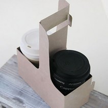 나이스팩 테이크아웃 커피컵 캐리어 무지 200개 종이컵, 1개입