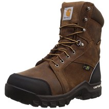 Carhartt 20.3cm(8인치) 남성용 방수 합성 발가락 내부 중족골 가드 CMF8720 작업 부츠 다크 브라운 오일 태닝 12 Wide