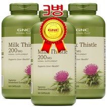 GNC Milk Thistle 200MG 300 Capsules 밀크시슬 300정 3병