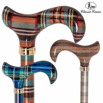 클래식케인 조절식 타탄-공용 무배 부모님선물, 블루체크(N), 블루체크(N)