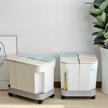 재활용 카트 캐리어 분리수거 원룸 슬림 재활용 바퀴 4단 원터치 이동식 스탠드 분리수거함, 포스쿱 분리수거함