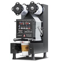 무선 청소기 거치대 스탠드 컵씰링 기계 완전 자동 플라스틱 종이 진공 우유 차 커피 필름 실러 Boba, 02 Black_02 US_01 220-240V