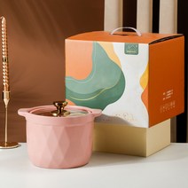 집들이선물 퀄리티 비지니스 이사 기프트 결혼함 길동무 선물하다 남자 여자친구 생일선물 신인이다 들러리 4507450931, 핑크 3.5L 노르딕 뚝배기 색동옷