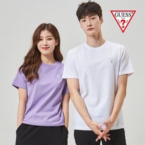 게스 GUESS 남녀공용 블링미니삼각 반팔티셔츠 NM2K0364 503308