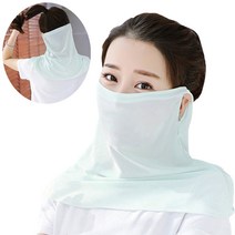 쿨링 자외선차단 쿨마스크 냉감인증 마스크, 아쿠아그린