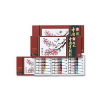 [바보사랑]사쿠라 동양화 물감 12색/18색/24색, 12ml*12색