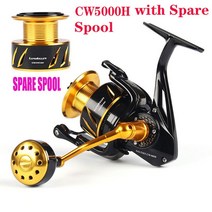 [해외]Lurekiller Saltist CW3000-CW10000 스피닝 지깅 릴 릴, CW5000H 2 스풀