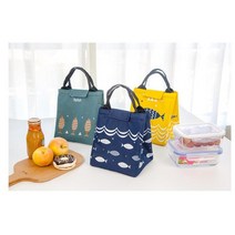 도시락 이유식 죽 보냉가방 쿨러백 휴대용보냉가방 보온보냉도시락가방, 모던피쉬 쿨러백 베이지