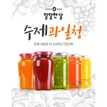 [달달한날] 과일청 500g 답례품 선물세트 딸기청 레몬 자몽 도라지배꿀 생강배꿀 스틱 수제청 달달한날수제청, 생강배꿀 500g+100g(사은품)