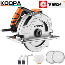 KOOPA TOOL 7인치 전동 원형톱 다기능 절삭 믹들 고출력 및 다기능 절삭 마하