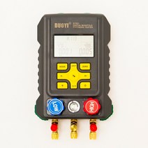 매니 폴드 게이지 메니 폴더 압력 에어컨 가스 냉매 디지털 HVAC 진공 압력계 매니폴드 세트 온도 누출 테스터 미터 DY521A