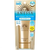 선크림 아네사 톤업 브라이트닝 UV 선크림 젤 SPF50 ~ 90g ~ EXP 2025 ~, Gold 90ml