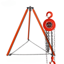 호이스트 삼발이 체인블럭 지지대 거치대 리프팅 삼각대 크레인, 작업용 2 톤 4m 삼각형 브래킷