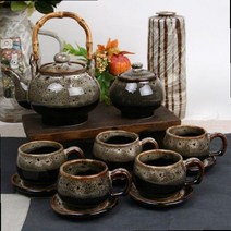 다구세트 외국친구선물 전통 보이차다기세트 녹차 전통다기 다구 보이차찻잔 여행다기 예쁜잔