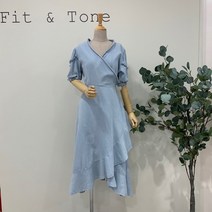 핏앤톤 데님퍼프랩 원피스(FTAOPS1018)
