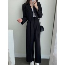 승무원면접복 여자면접복장 아나운서자켓 어 칙 블레 이저 정장 여성용 2 피스 세트 정장