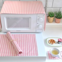 데일리홈 다용도 생활방수매트 3종 세트, 핑크체크 3set