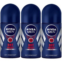 니베아 데오드란트 롤온 맨 드라이 임팩트, 6개, 50ml