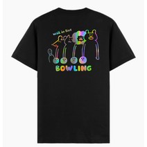 볼링 티셔츠 홀로그램 귀여운 볼링크루 bowling crew 메쉬 기능성 면티 단체 팀복 제작
