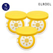 엘로엘 1초보정 파데프리 옐로우 빅 선쿠션 25g 본품 1+1+1