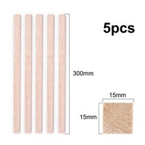 발사 나무 공예 사각형 Cudgel 모델 장난감 건축 수공예 교육 DIY 액세서리 스틱 2mm 3mm 4mm 10mm 12mm 15mm, [06] 300X15X15-5PCS