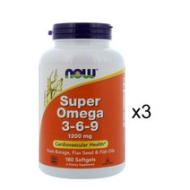 나우 푸드 슈퍼 오메가 369 1200mg 180젤x3병 1841