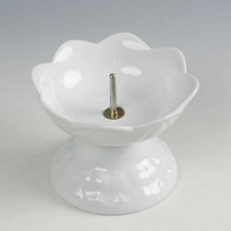 +백자 꽃잎 도자기 촛대 (대) 양초홀더 *ADOF* 34 + fgh, 쿠팡 본상품선택