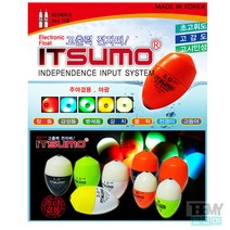 이쯔모 전자찌 고출력 주야겸용 일반형 원투형, 2.0호, 원투형야광오렌지