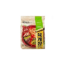 풀무원 자연 건면 육개장 칼국수 (4개입) (483.6g) 얼큰한국물 쫄깃함 진한국물 존맛탱 한끼대용, 8개