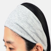 헤어 밴드 머리카락 고정 스포츠 운동 반다나 러닝 흘러내림 방지 땀 흡수 요가 헬스 홈트 필라테스 에어로빅 사계절용 편안한 착용감 고무 세안 띠 클렌징, 색상, 그레이