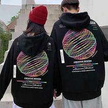 프리미엄 3단쭈리 후드 티셔츠 오션 남녀공용 오버핏 빅사이즈 커플 후디