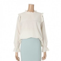 오조크 프릴 코튼 블라우스/FOPSCBV522P