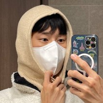 메이릴스 니트바라클라바 겨울 후드 니트 넥워머 남녀공용