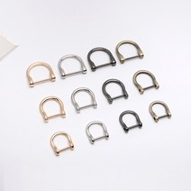 짱패브릭 1개)나사형 유링 / 가방고리 / 가방부자재, 골드, 1개
