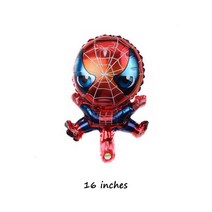 스파이더맨 테마 어린이 생일 용품 3D 그레이트 스파이더 호일 풍선 일회용 식기 냅킨 컵 파티 장식, [01] 기타 (ae˚) frequ, [11] Spider Baby - 1pcs