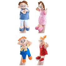 5세 집콕놀이 역할극 4인가족 손인형 크리스마스 선물 인형극재료 손인형극