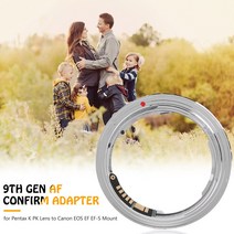K & F Concept PK to EOS R 마운트 렌즈 어댑터 Pentax K 마운트 렌즈 포함 Canon EOS R 마운트 카메라와, 한개옵션0