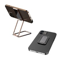 다연경 그립톡 스마트링 핸드폰 다용도 거치대 2개 톡 핑거 링, 로즈골드+블랙