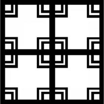 MMM807680[JJ] 한지 문양 NO 1(1 1) 小 6 6cm(10매)