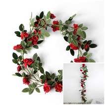 뉴리웹 조화장미넝쿨 인테리어조화꽃 조화꽃장식 예쁜조화꽃